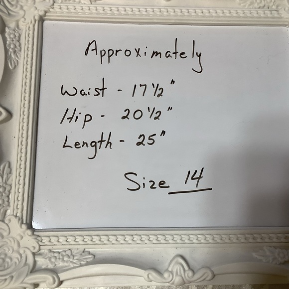 Merona Skirt Ladies Size 14 Stretch Zipper Stripes Cream Black - Picture 10 of 12